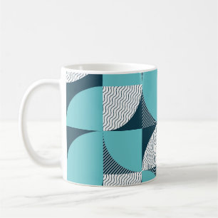 Creative geometric shape pattern coffee mug