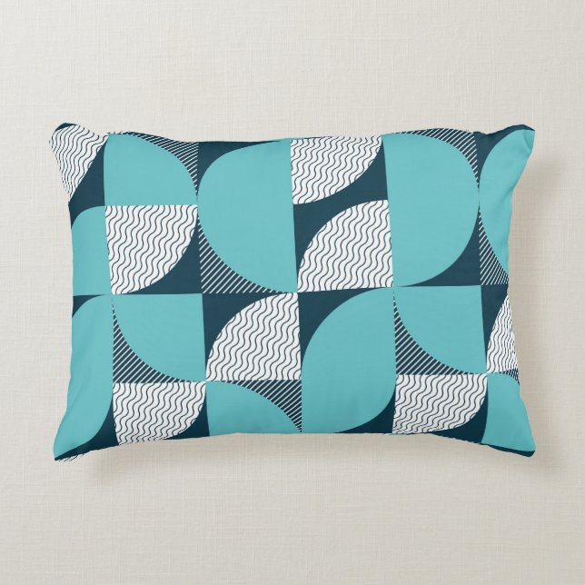 Creative geometric shape pattern decorative cushion (Front)