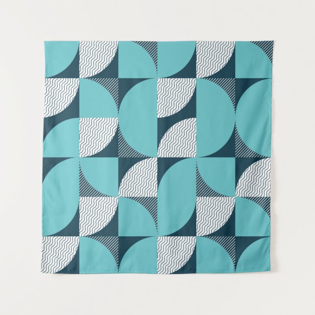 Creative geometric shape pattern tapestry (Front)