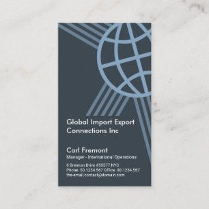Creative Global Border Frame Import Export Business Card