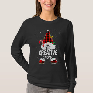 Creative Gnome Buffalo Plaid Matching Family Chris T-Shirt