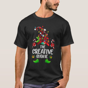 Creative Gnome Buffalo Plaid Matching Family Chris T-Shirt