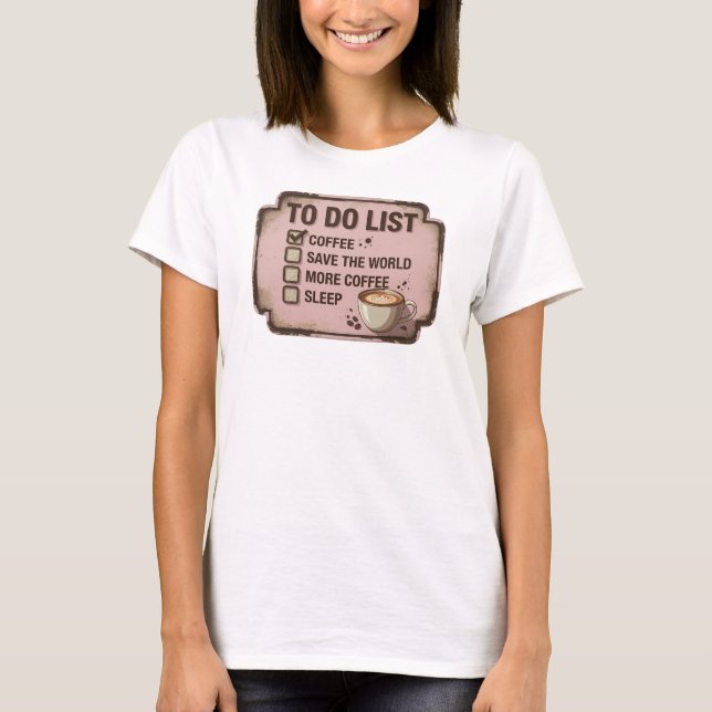 Creative Gold COFFEE FIRST SAVE WORLD Custom Shirt (Front)