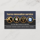 Creative Gold Construction Icon Border Renovation