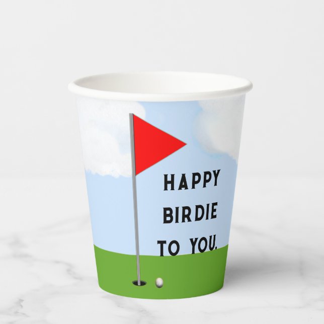 Creative Golf Birdie Paper Cups (Front)
