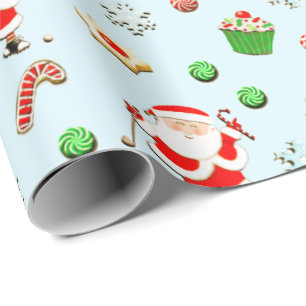 Creative Golf Christmas Gift Wrapping Paper