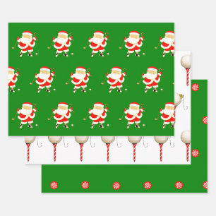 Creative Golf Christmas Wrapping Paper Sheet