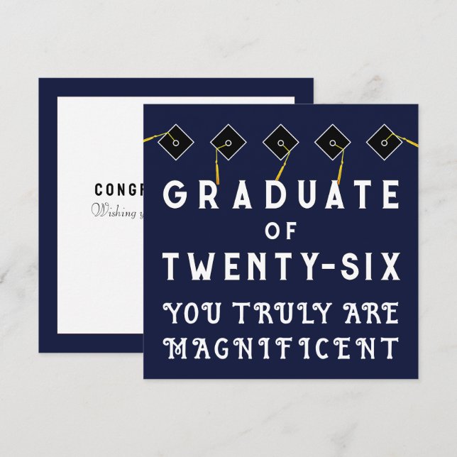 Creative Graduation 2026 Card (Front/Back)