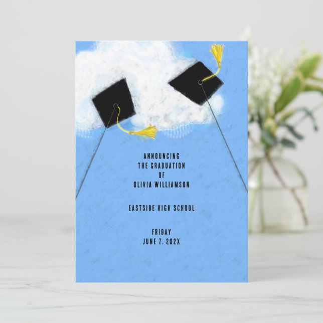 Creative Graduation Announcement (Standing Front)