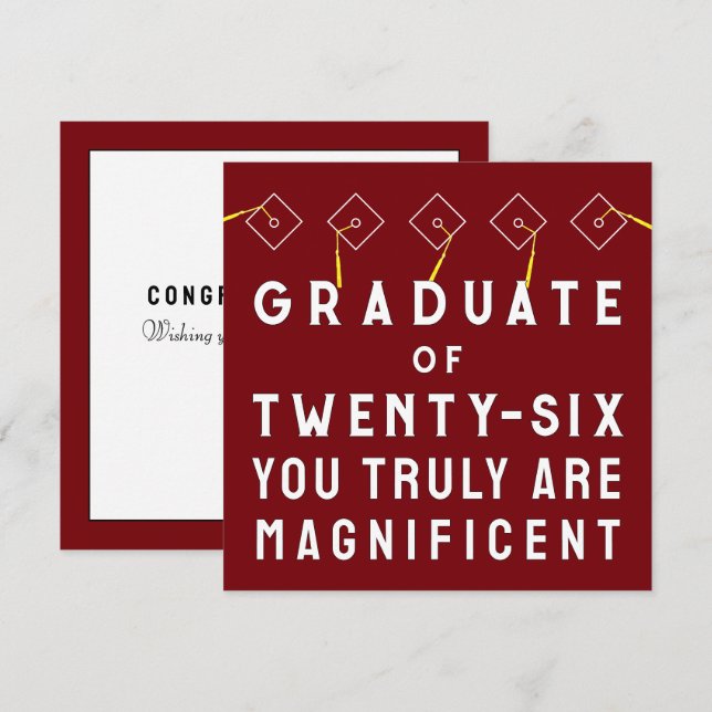 Creative Graduation Class of 2025 Card (Front/Back)