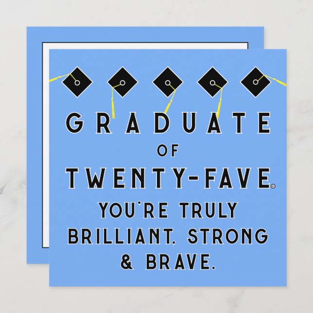 Creative Graduation Class of 2025 Card (Front/Back)