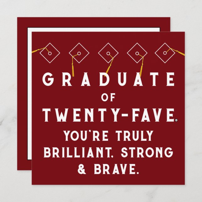 Creative Graduation Class of 2025 Card (Front/Back)