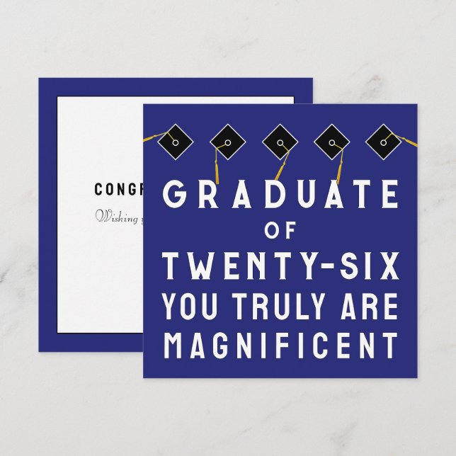 Creative Graduation Class of 2026 Card (Front/Back)