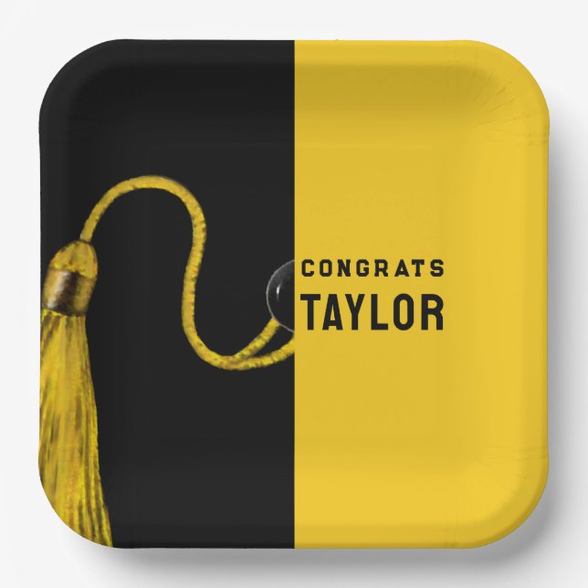 Creative Graduation Party Paper Plate (Front)
