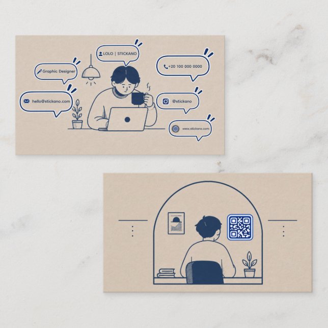 Creative Graphic Designer Business Card (Front/Back)