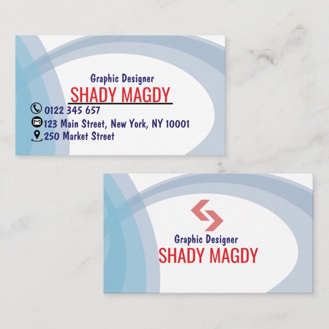 Creative Graphic Designer Business Card (Front/Back)