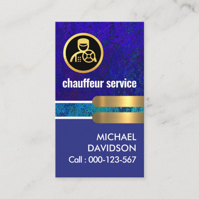 Creative Grunge Colours Gold Tab Business Card (Front)