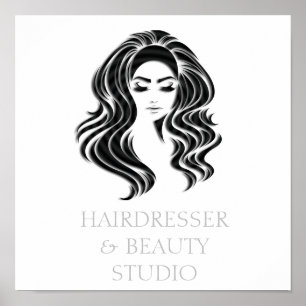 Creative Hair Salon Beauty Studio Lashes Shop Poster