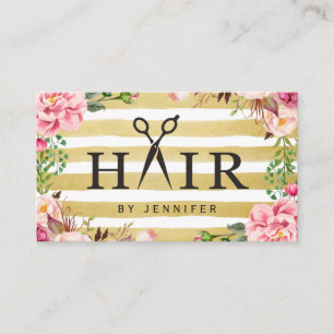 Creative Hair Scissor Typography Salon Appointment