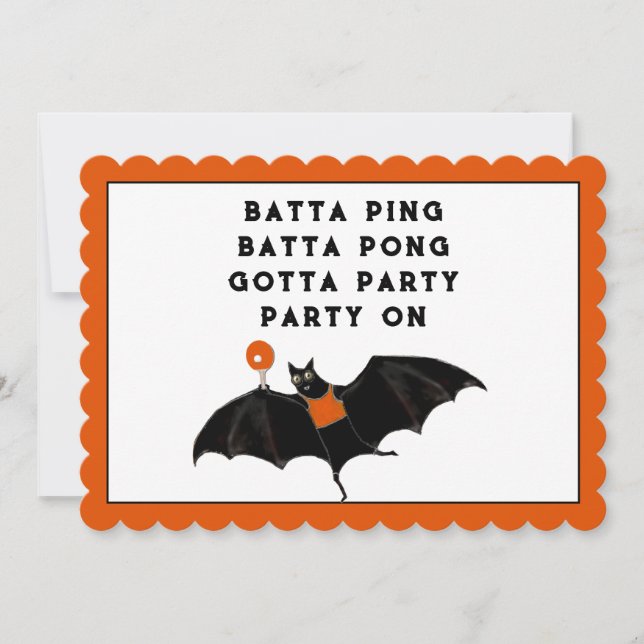 Creative Halloween Party Invitation (Front)
