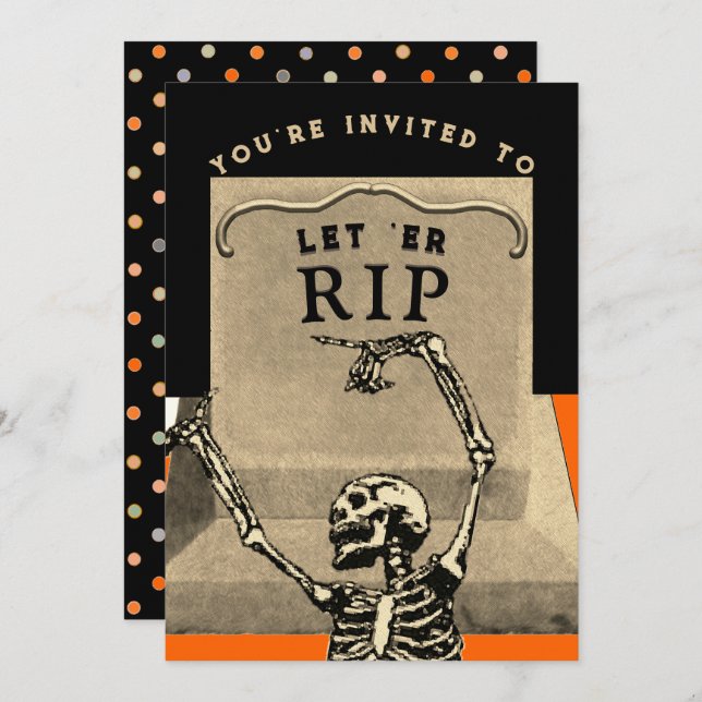 Creative Halloween Party Invitation (Front/Back)