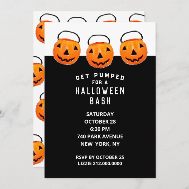 Creative Halloween Party Invitation (Front/Back)