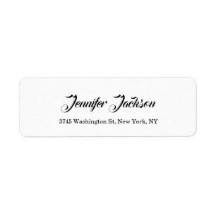 Creative Handwriting Minimalist Professional Return Address Label