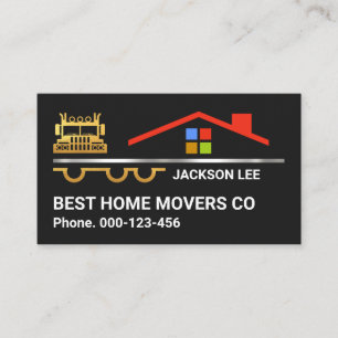 Creative Home Moving Truck Business Card