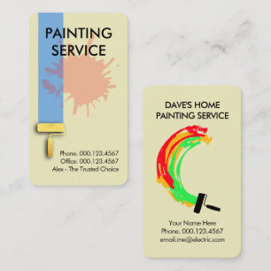Creative Home Painting Paint Layers Business Card