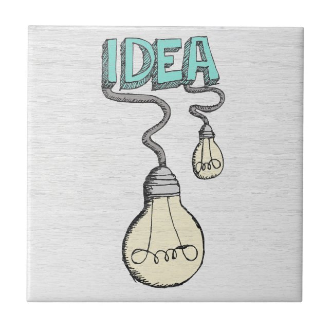 Creative Idea - Light Bulbs Ceramic Tile (Front)