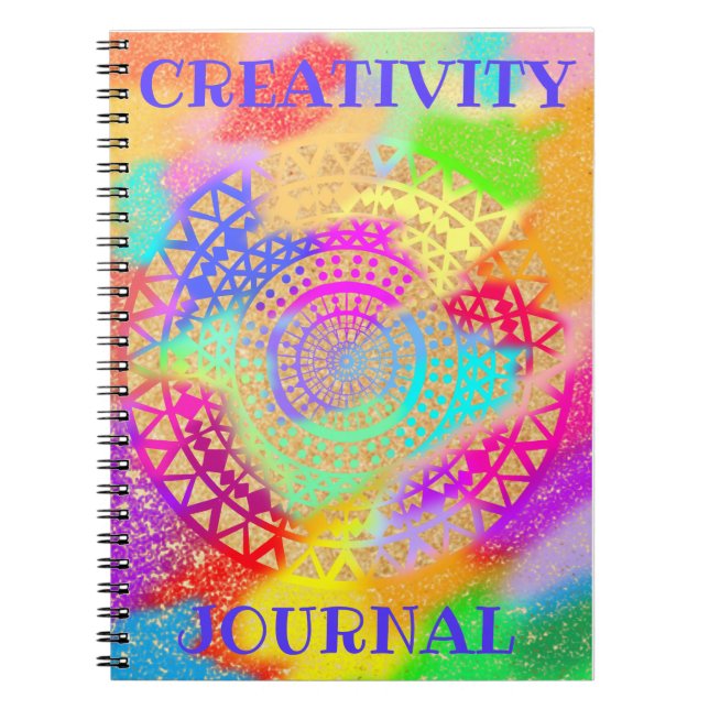 Creative Journal Mandala Thought Drawing Colorful (Front)