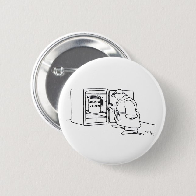 Creative Juices standard round button (Front & Back)