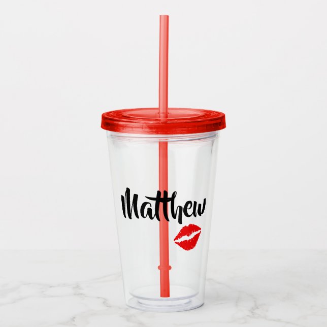 Creative Kisses Acrylic Tumbler (Front)