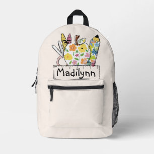 Creative Kit: Personalised School Supplies Printed Backpack