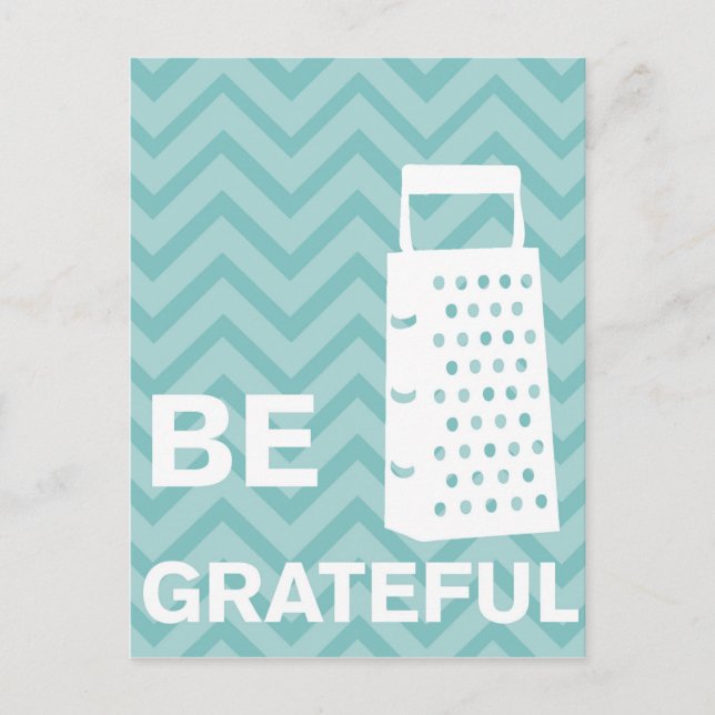 Creative Kitchens - Grater on chevron. Postcard (Front)