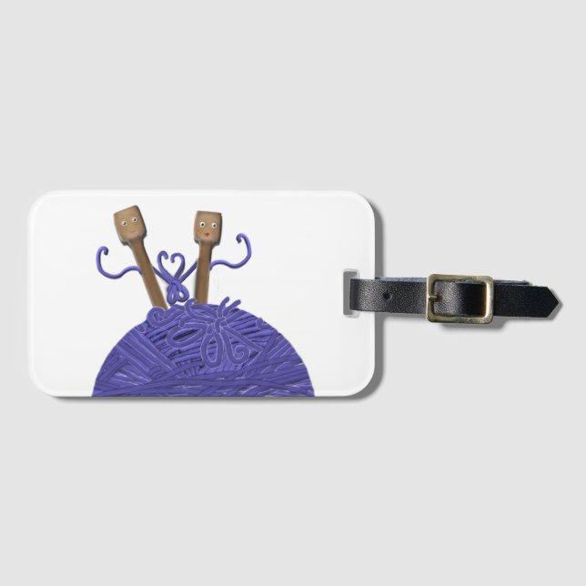 Creative Knitting Luggage Tag (Front Horizontal)