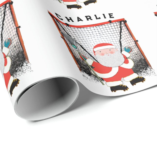 Creative Lacrosse Holiday Gift Wrapping Paper (Roll Corner)