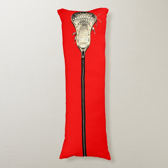 Creative Lacrosse Sports Body Cushion (Front Vertical)