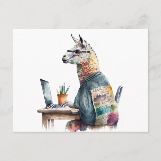 Creative Lama Postcard (Front)