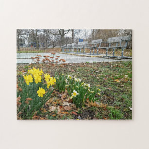 Creative landscape flower photo jigsaw puzzle