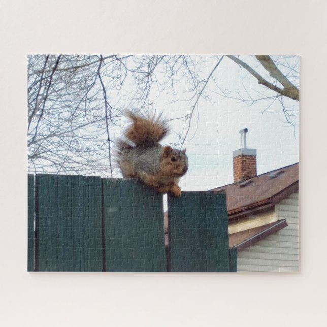 Creative landscape squirrel photo jigsaw puzzle (Horizontal)