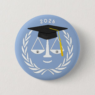 Creative Law School Graduation 6 Cm Round Badge