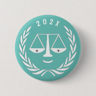 Creative Law School Graduation 6 Cm Round Badge