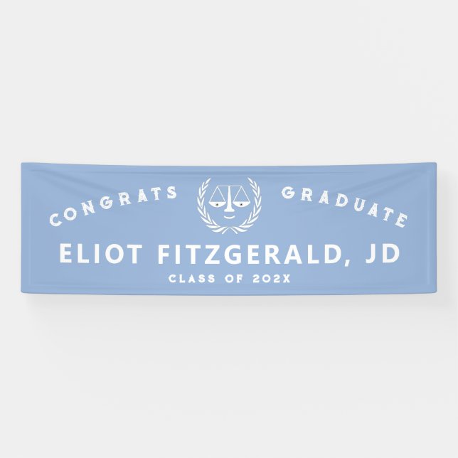 Creative Law School Graduation Banner (Horizontal)