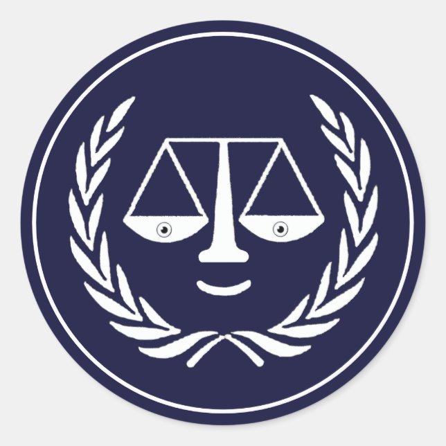 Creative Lawyer Classic Round Sticker (Front)