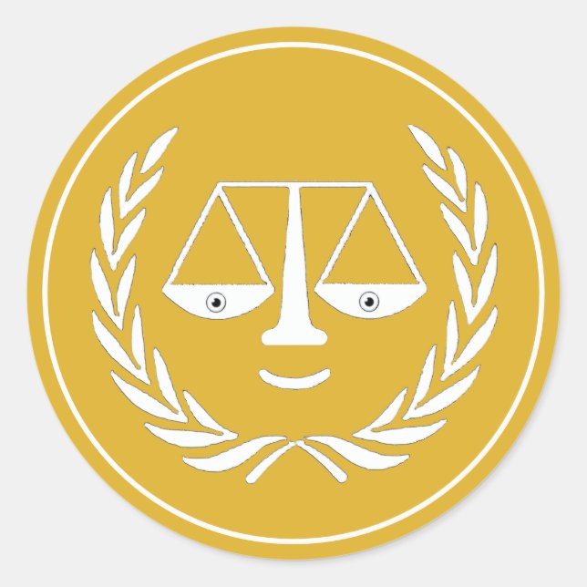 Creative Lawyer Classic Round Sticker (Front)
