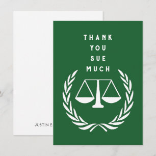 Creative Lawyer Thank You Card