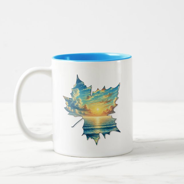 Creative Leaf Mug for coffee or tea (Left)