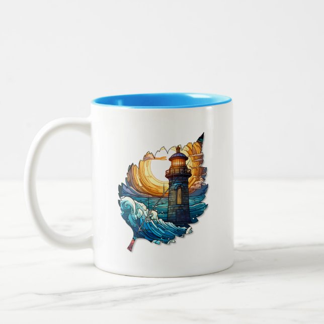 Creative Leaf Mug for coffee or tea (Left)