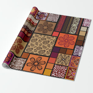 Creative mega set of seamless patterns inspired by wrapping paper